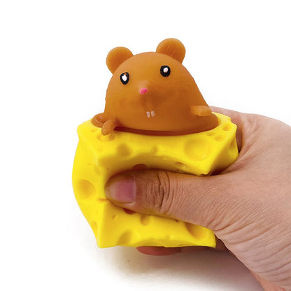 Stress-Relieving Squirrel Cup Prank Toy and Fidget Stress Ball for Pets