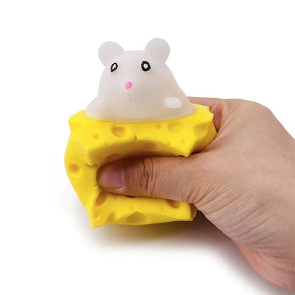 Stress-Relieving Squirrel Cup Prank Toy and Fidget Stress Ball for Pets